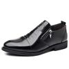 Luxury Men Oxford Shoes Retro Lion Head Zip Men Dress Shoes Office Business Loafer  Men Party Wedding Shoes  New