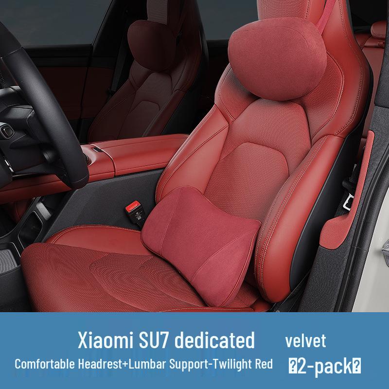 Anpassbares Xiaomi SU7YU7 Auto-Kopfstützkissen - Weiches Wildleder Nackenstütz-Zubehör