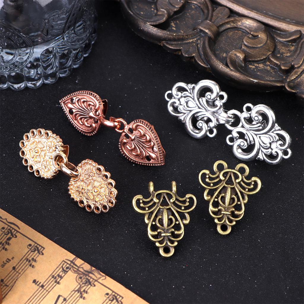 Sweater Swirl Clip Cape Cloak Clasp Fasteners Sew On Hooks Eyes Cardigan Clip