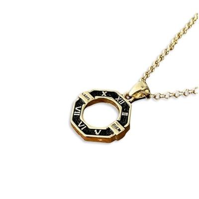Gaman Goldene Uhr Tempus Halskette