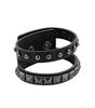 Everybirthday Double Stud Leather Belt Bracelet