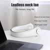 Portable Bladeless Neck Fan, USB Rechargeable Personal Cooling Fan with 360 Cooling and 3 Speeds, Hands Free Wearable Fan for Outdoor Sports Home