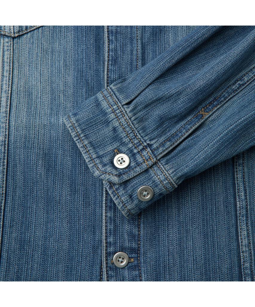 Silijeu Textured Denim Outer Shirt Sasfm26221Inx