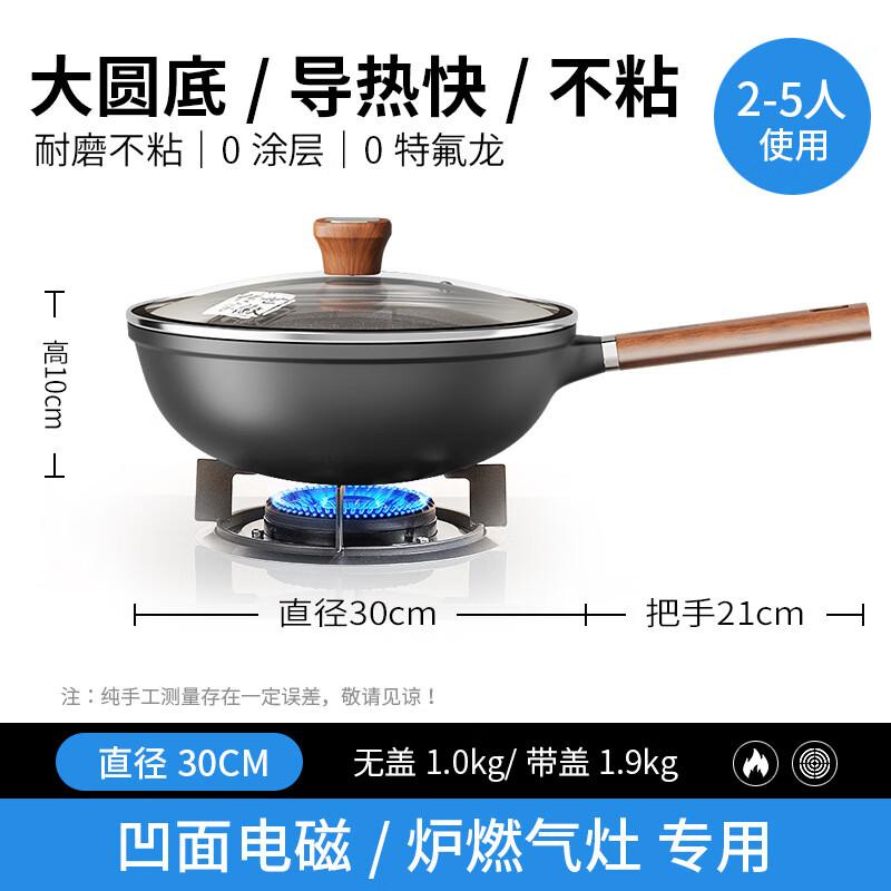 Mr. Jian 30cm Round Bottom Titanium Non-Stick Wok