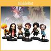Demon 6pcs Slayer Character Pvc Toy Model Desktop Decor Child Gift Christmas