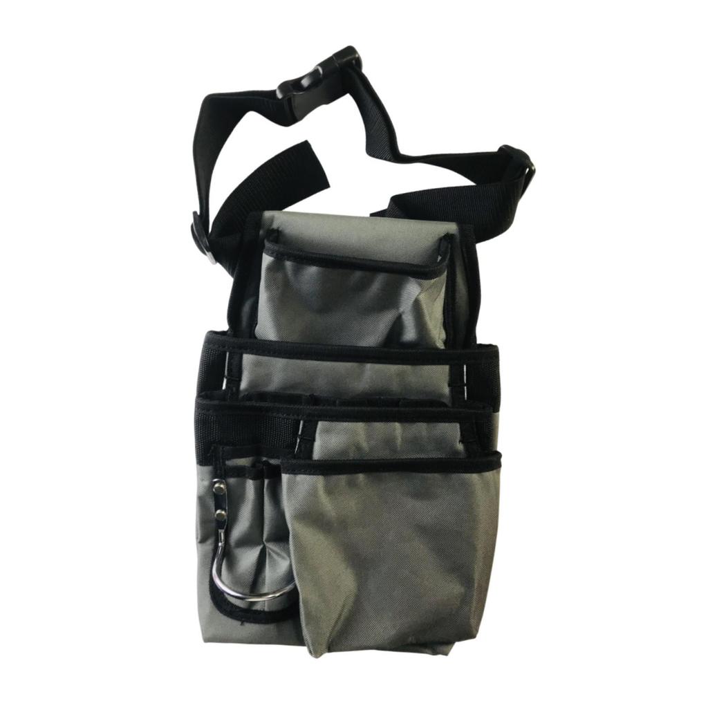 Tool Belt Pouch Canvas Practical Multi Pockets Waist Tool Bag Adjustable Heavy Duty for Plumbing Woodwork Gardeners Construction