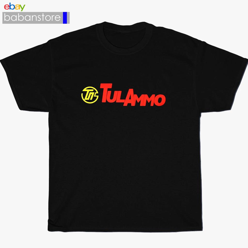 New Tulammo Ammunition Gun Rifle Logo Black/Grey/Navy T shirt Size S-3XL