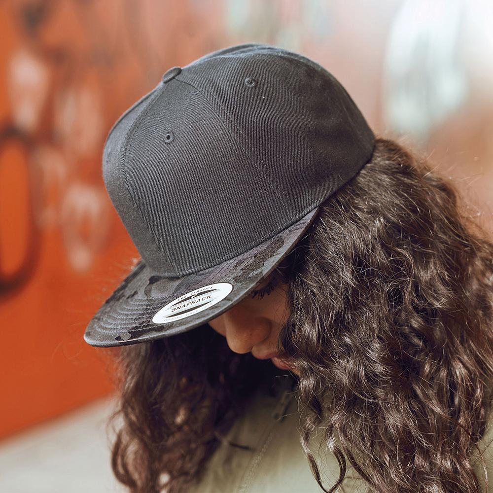 FLEXFIT Camo Visor Snapback Cap