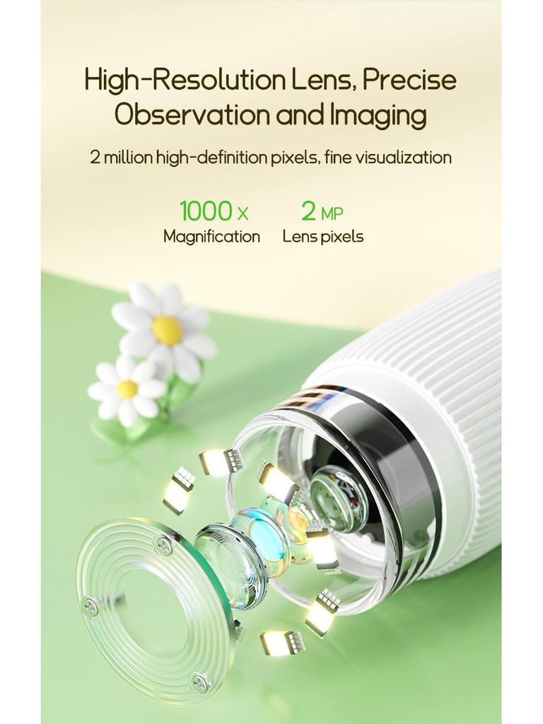 372 Portable Handheld Microscope Magnifier for Kids - Mini Science Experiment Toy