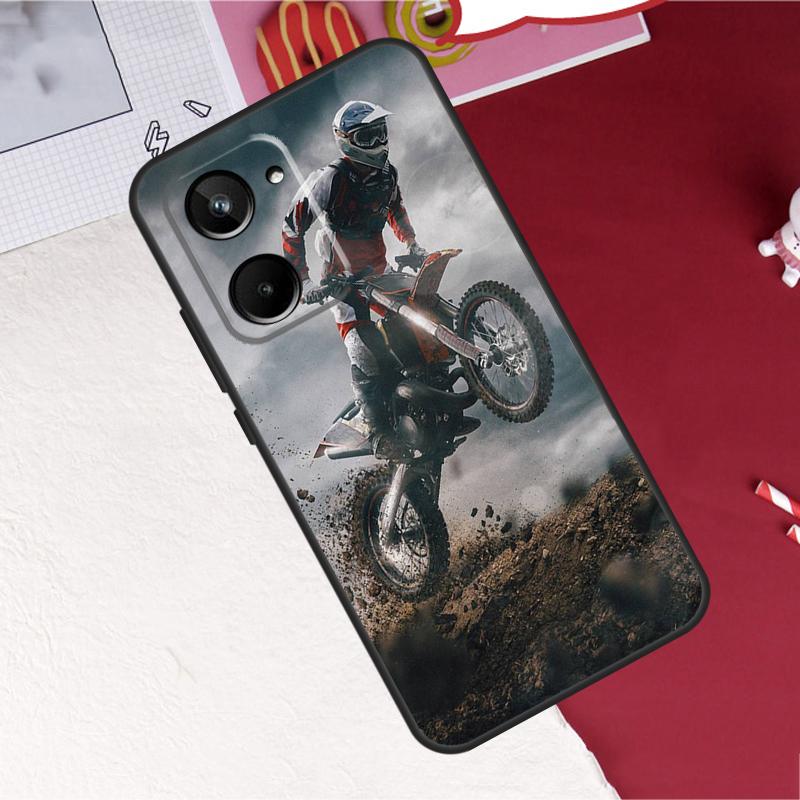 

Чехол для телефона Realme 10 11 12 13 14 Pro Plus GT6 GT7 15 Pro C61 C67 C63 C71 C55 C51 C65 C53 C75 с изображением мотоцикла для мотокросса Realme C55