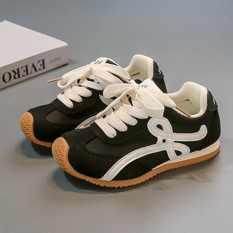 2025 Spring Popular Leather Sports Shoes Boys Baby Soft Sole Non-slip Casual Shoes Girls Fashion Forrest Gump Shoes