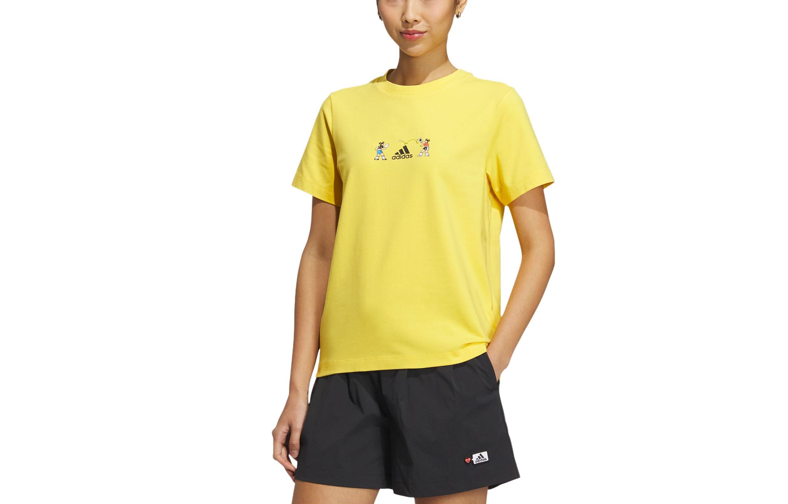 Adidas X SEEBIN Collaboration SS23 T Shirt Women s Sunlight Yellow HY2864 XXL