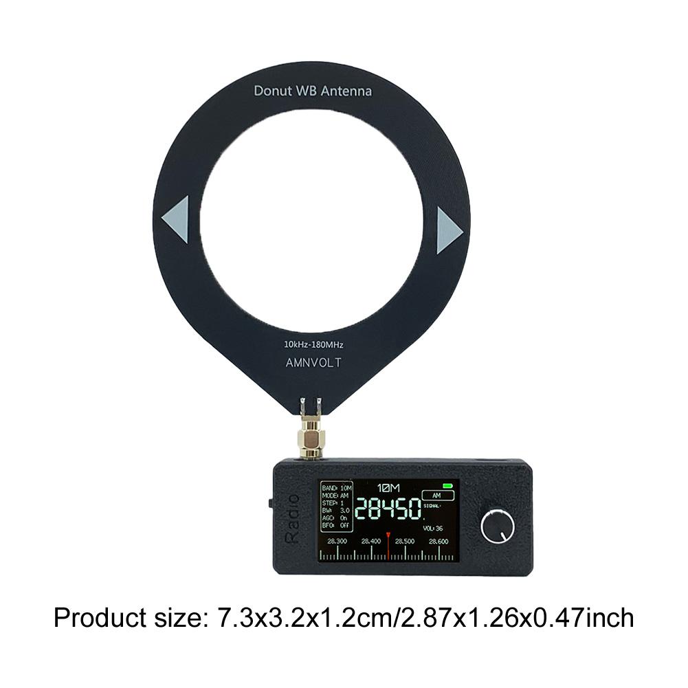 SI4732 0.5-108mhz Portable Radio LSB USB AM FM Pocket Mini Radio with Ring Antenna All Band Radio Receiver HF SW MW VHF Radio