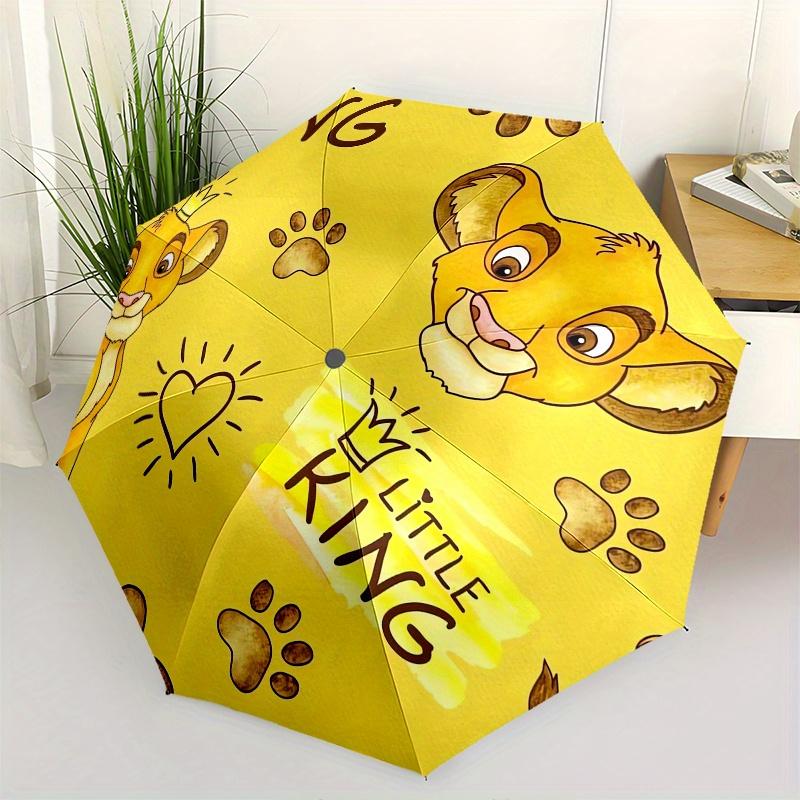 

Little King Simba Automatic folding umbrella, 8 ribs portable foldable design, best choice for business and going out, birthday, Halloween,