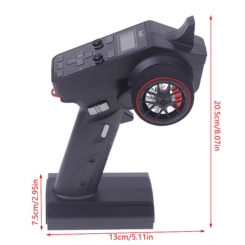 1Pcs Ct-6A 6Ch 2.4Ghz Radio System Transmitter Remote Controller With F-06A 6Ch Receiver For Rc Car Boat Tank