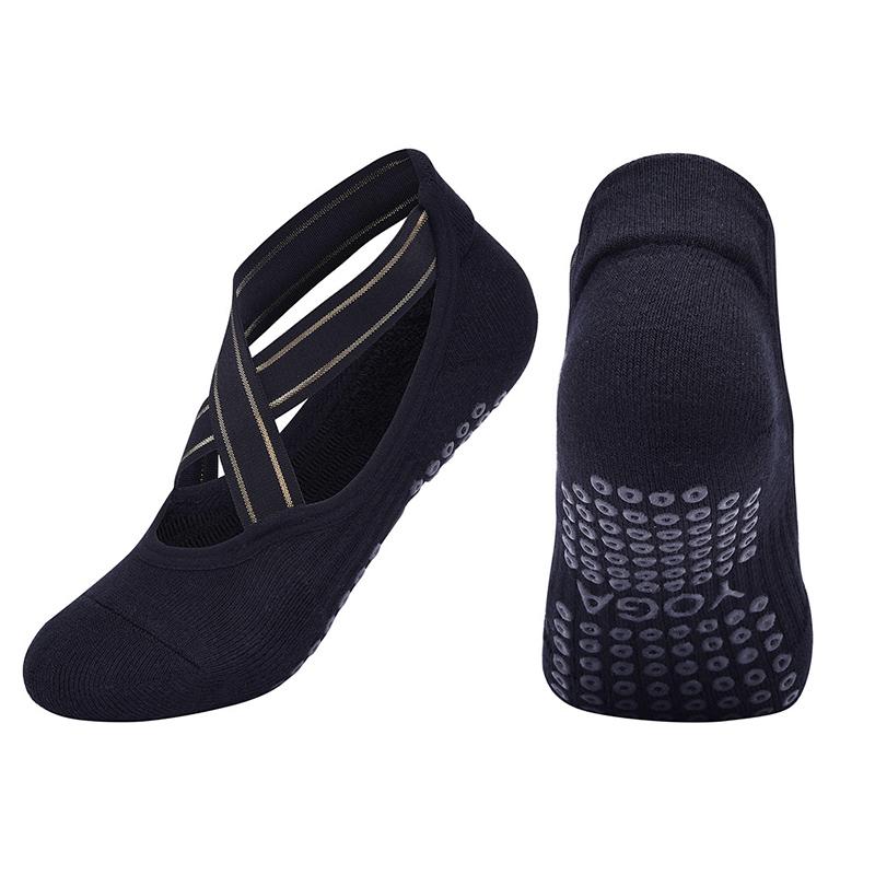 

Высококачественные бандажные носки для йоги, нескользящие, с махровой подошвой, носки для пилатеса, балета as the picture