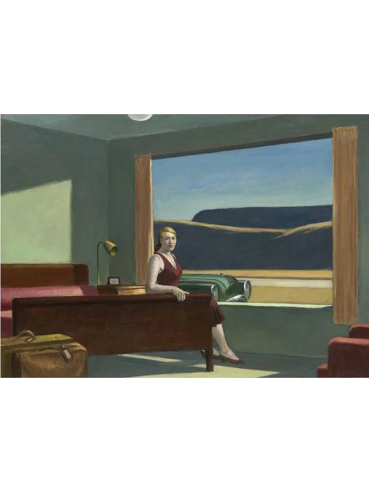 Edward Hopper Famous Realistic Master Art Poster Canvas Painting Nighthawks Life Landscape Wall Art Living Room Home Decoration