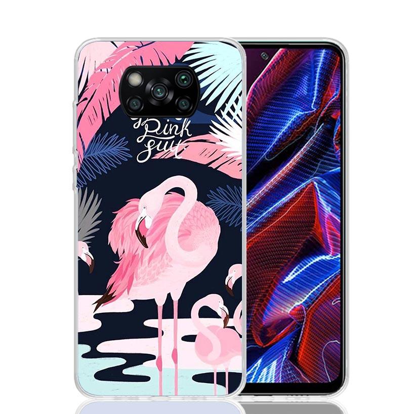 Pink Red Flamingo Case Phone Cover for Xiaomi Redmi Note 10 9 9S 8 8T 7 5 Pro Mi 12T 11T 10T 9T 12 11 Lite A3 A2 Trend Fundas Mi