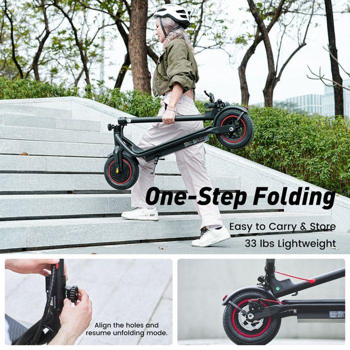 Foldable Electric Scooter for Adult 10'' AGILERIDE AS-B3, Range 27-37 KM, 36V 10.5Ah Battery, 500W Motor