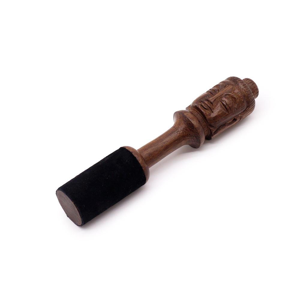Singing Bowl Mallet 14 Cm Wooden Buddha Carving