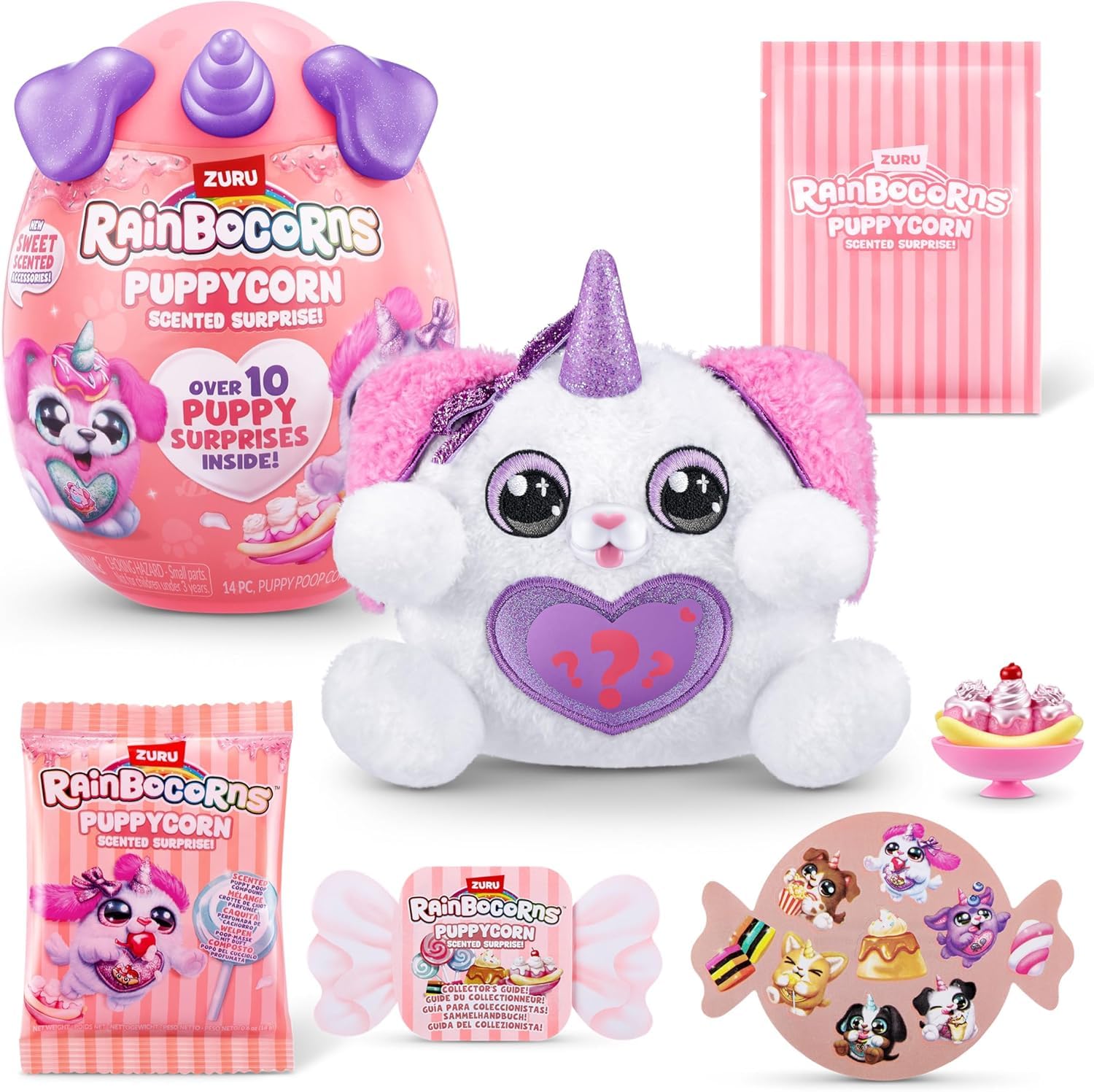 

Rainbocorns Puppycorn Puppy Surprise Egg Plush Toy (Poodle) [Used]