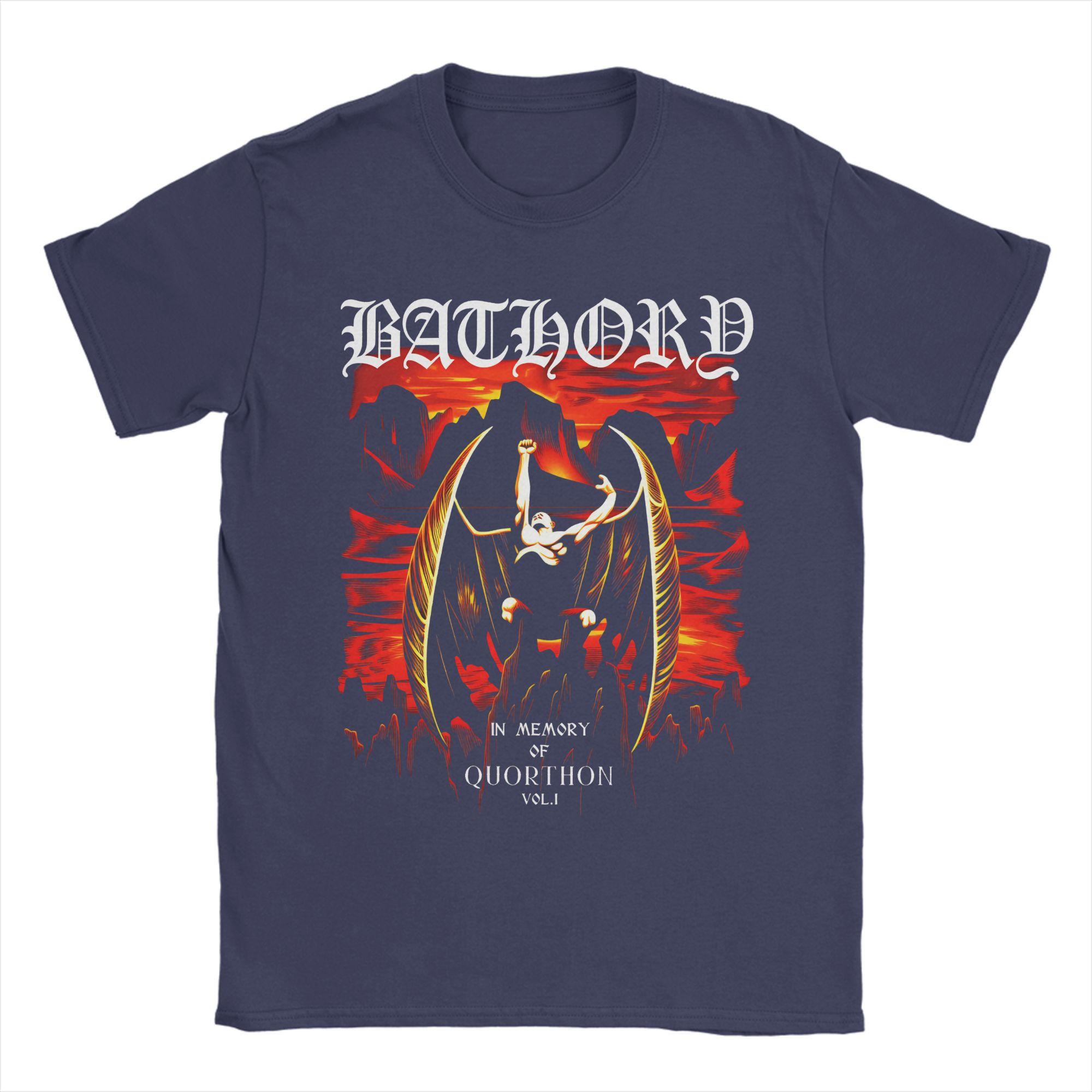 

Beach Bathory Black Metal Hip Hop TShirts Pure Cotton Tee Shirt for Man Y2K Retro Plus Size Short Sleeve Clothing 4XL
