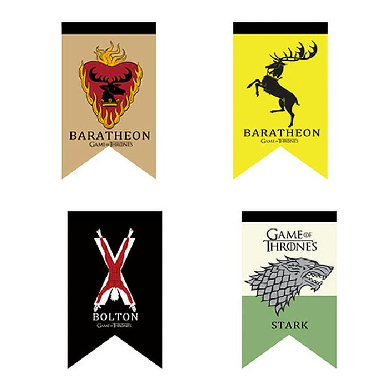 Thrones Of Game Pattern Printing Swallowtail Flag Outdoor Decoration Fashion
