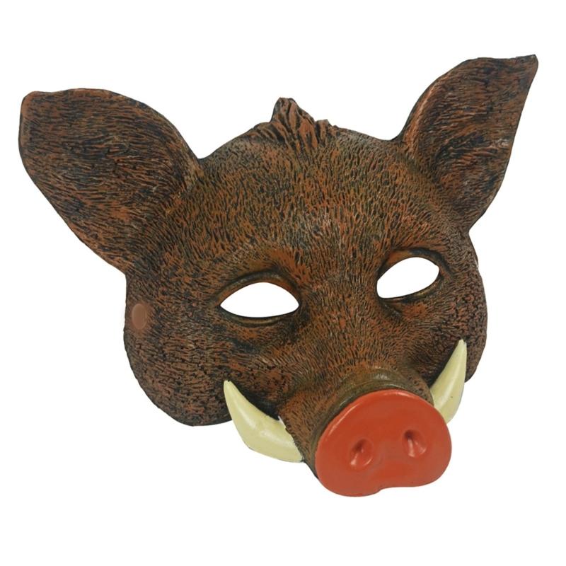Masque Sanglier Animal Halloween Masque Cosplay Sanglier Sauvage Halloween Masque Intégral pour Halloween Mascarade Carnavals