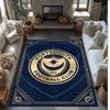 Tappeto Morbido Area Rug con Motivo Calcio Portsmouth FC Antiscivolo Tappeto per Pavimento Interno Tappetino Decorazione Sportiva per Camera da Letto