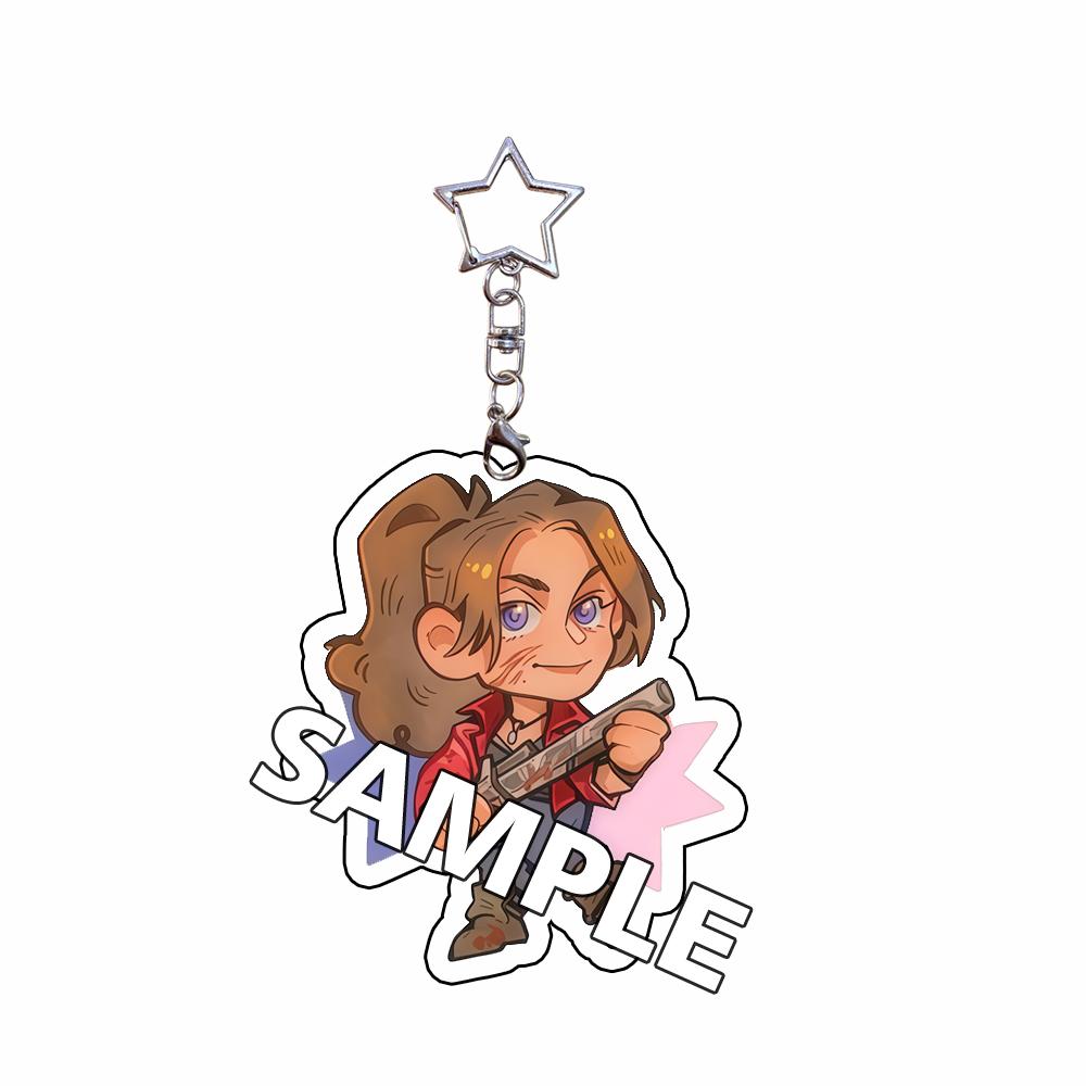 

RE Game Peripheral for Billy Chris Leon Rebecca Jill Ada Acrylic KeyChain Custom Cartoons Backpack Pendant Creativity Gift