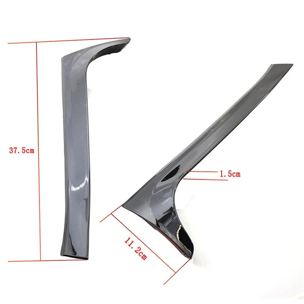 2pcs Rear Window Side Canard Spoiler Splitter Wing Black For Golf 6 MK6 GTI/GTR/GTD 2008-2013 Decoration