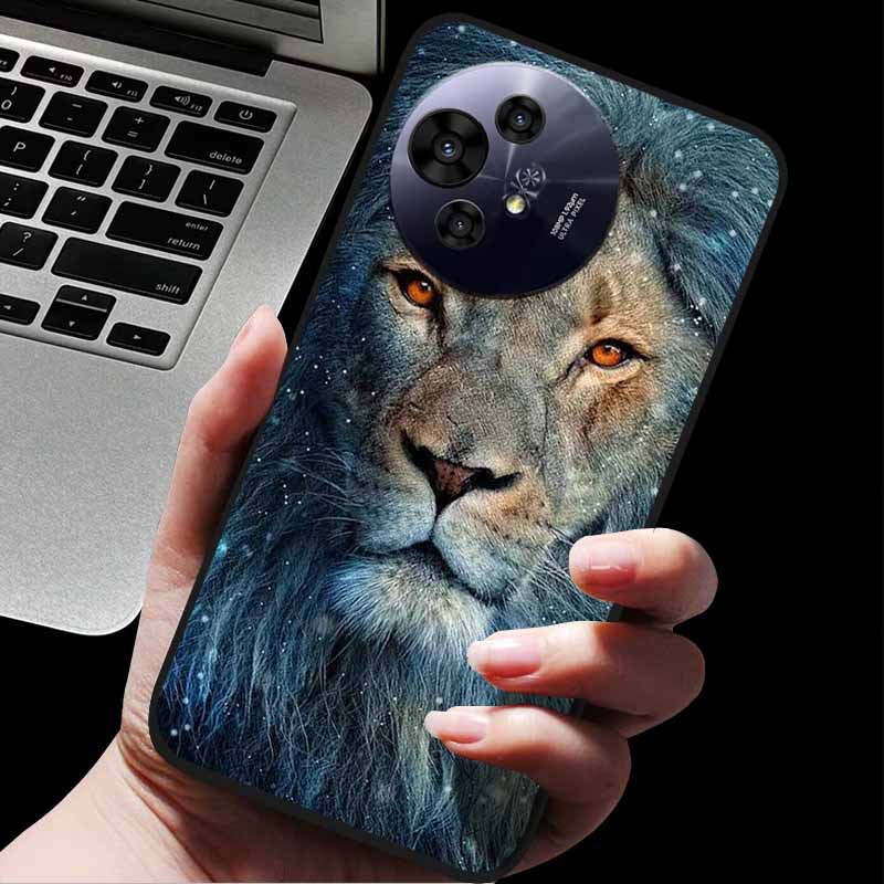 Per custodia TCL 50 Pro NxtPaper / 50 NxtPaper Custodie Cover Posteriore Protettiva in Silicone con Animali alla Moda Per Custodia Telefono 50 Pro NxtPaper 5G Capa
