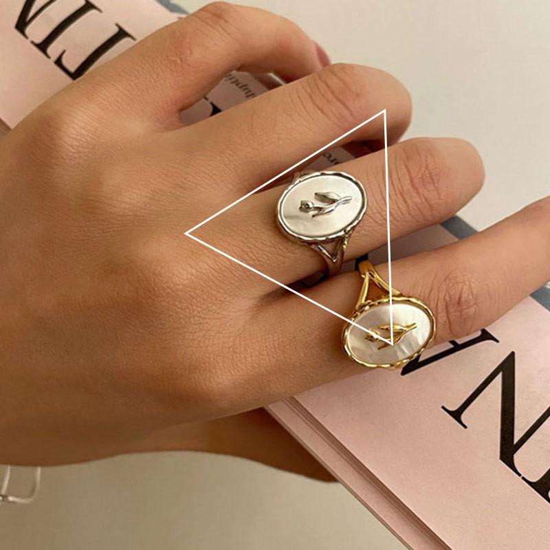 Vintage Elegant French Romantic Tulip Ring In 925 Pure Silver Floral Design Women For