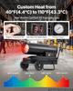 VEVOR Forced Air Kerosene Heater, 30kW Portable Diesel Torpedo Space Heater, for Garage, Warehouse, Workshop, Job Site, Construction