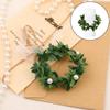 10 Pcs Drip Protection Communion Candle,Candle Rings Small Artificial Wreaths Drop Catcher For Candles