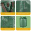 Large Capacity Gardening Fallen Leaves Collection Bag Foldable Plant Garbage Bag PP Waterproof Woven Waste Collection Bag