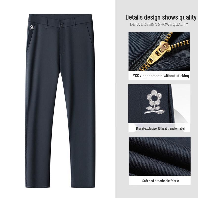 MONTAGUT Men s Ice Silk Blend Casual Long Pants 36