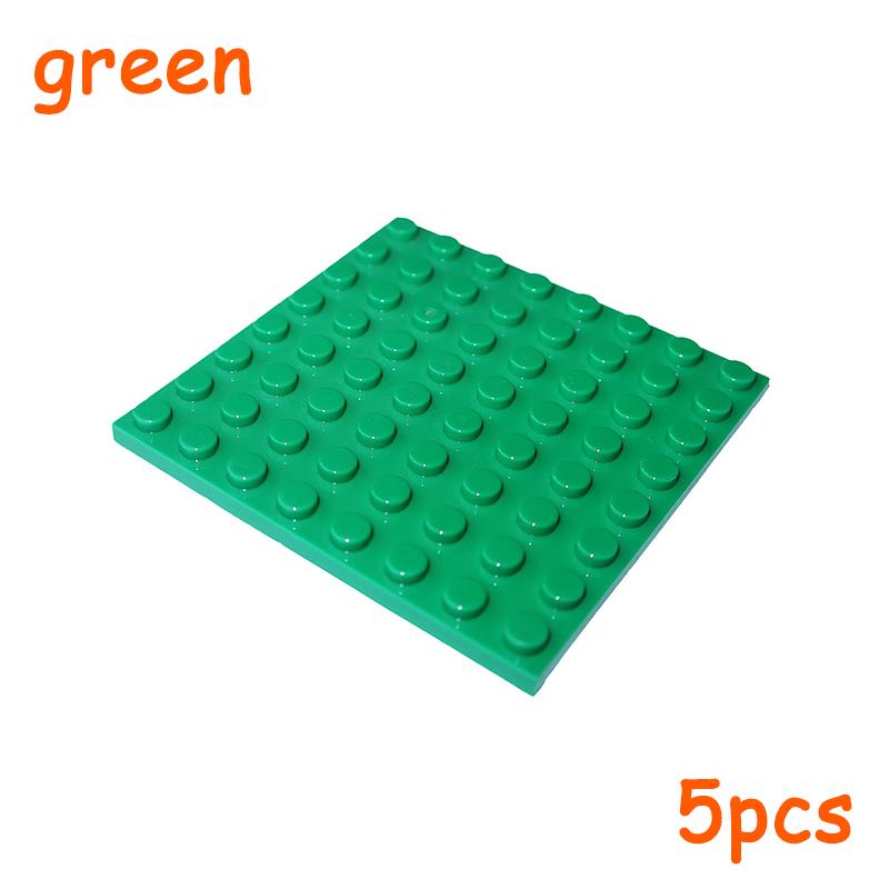 

5pcs 8x8 Dot 8*8 Plate 41539 MOC Assemble Particles DO-IT-YOURSELF Constructing Blocks Figures Bricks Learning-Focused Creative Toy ideal for Kid зелёный