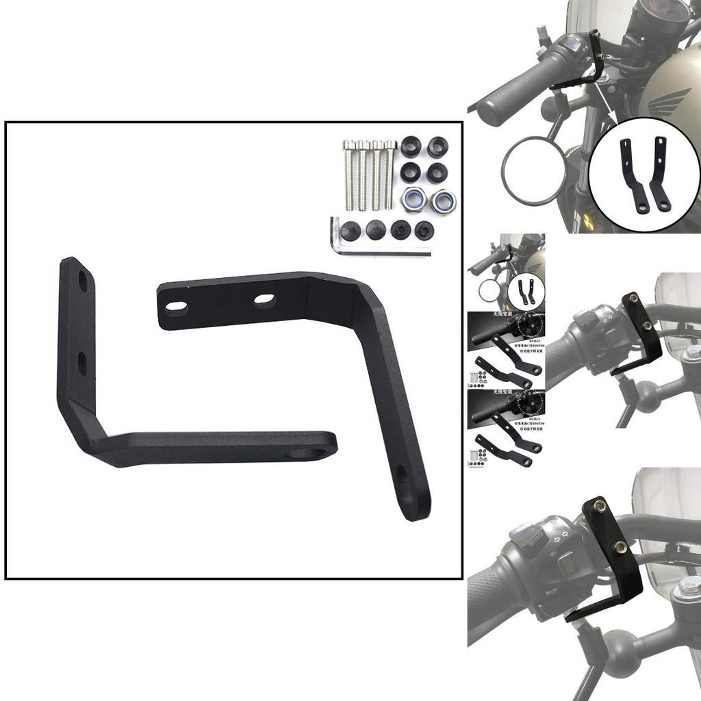 Premium Mirror Lowering Mounting Bracket For Honda Rebel 500 Cm300 Cm500 Motorcycles