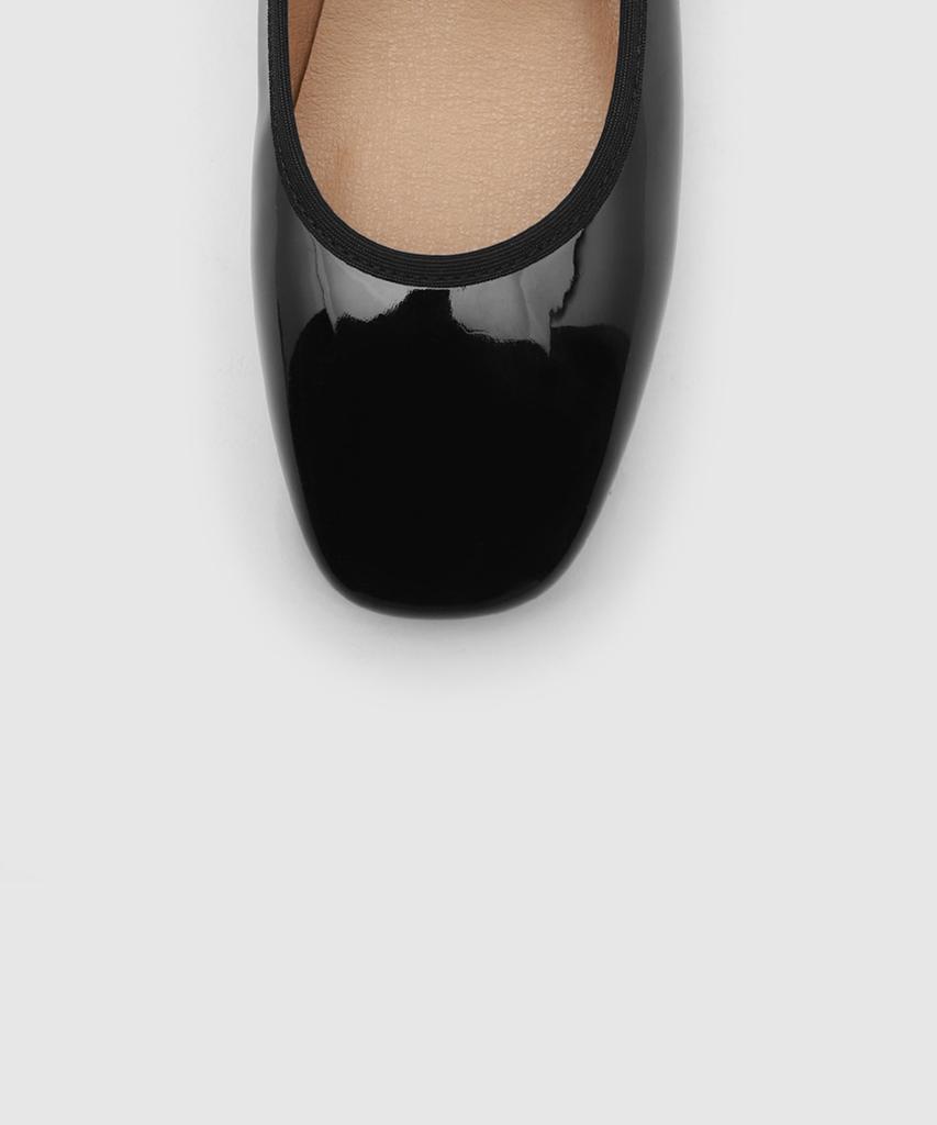 Sappun Charlotte Patent Mary Jane Flat Shoes (2Cm)