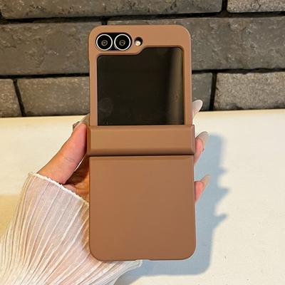 Für Samsung Galaxy Z Flip 7 6 5 4 3 Zflip7 Z Flip6 Flip5 Flip4 Flip3 Bonbonfarbe Faltbares Handyhülle Stoßfeste Flüssig-Skin-Abdeckung