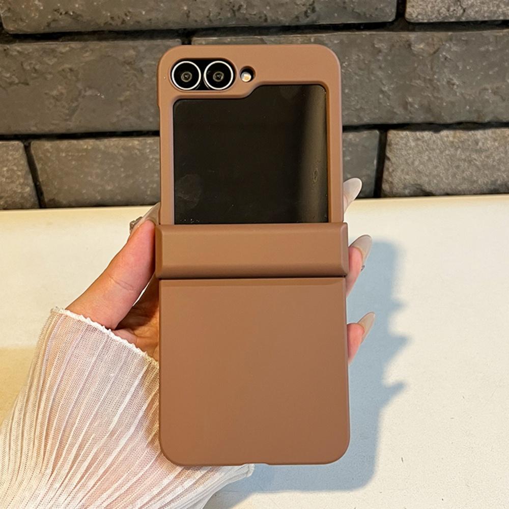 För Samsung Galaxy Z Flip 7 6 5 4 3 Zflip7 Z Flip6 Flip5 Godisfärg Vikbar Telefon Fodral Stötsäkert Flytande Hudkänsla PC Baksida