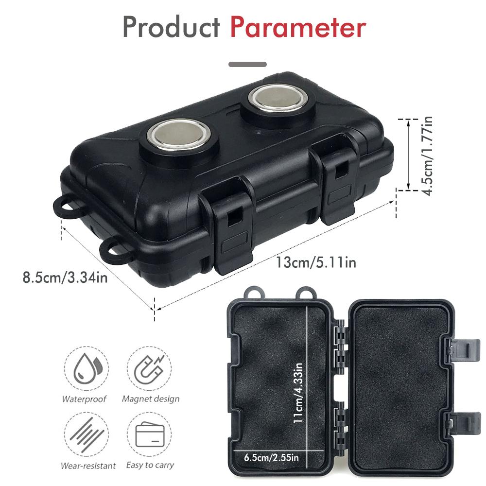 Versteckter Schlüsselhalter für Auto Magnet Schlüsselversteck Auto Schlüsselhalter Rostfrei Mini Werkzeugkasten Antikollisionsfutter Sichere Aufbewahrung für Auto