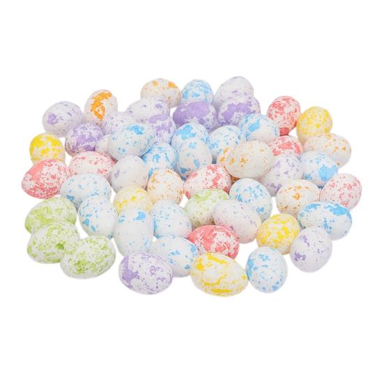 Foam Easter Eggs Realistic Bird Egg Decorations Colorful Foam Egg Keepsakes for Spring Party Decor Basket Fillers