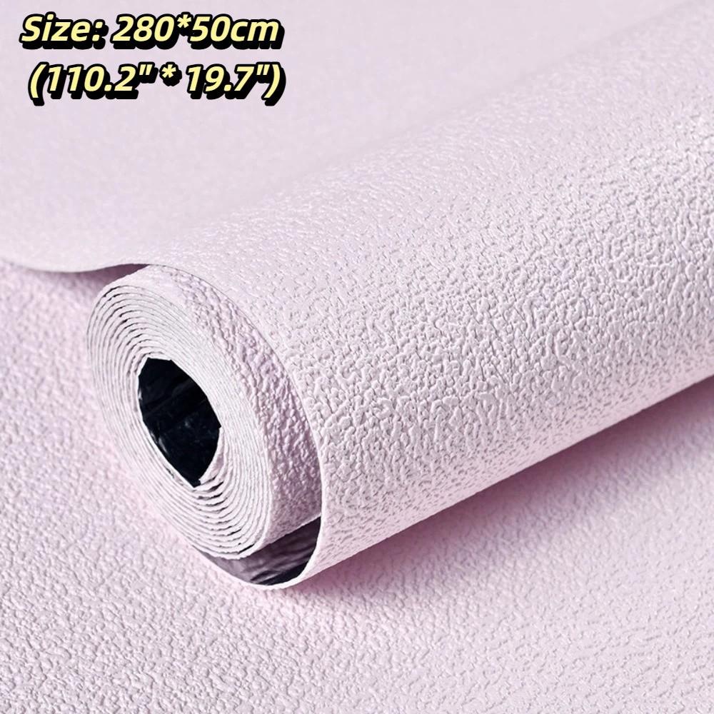 

White Linen Texture Self Adhesive Wall Panels Waterproof Moisture Proof Waterproof Wall Panels Self Adhesive XPE Foam Material 0.5-2.8M розовый