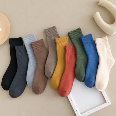 5 Pairs of Women's Thick, Cozy, Winter Pile Socks