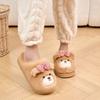 Cartoon Women Home Slippers Plush Warm Thick Bottom Slides Cute Soft Non-slip Slippers Indoor Outdoor Men Casual Slippers