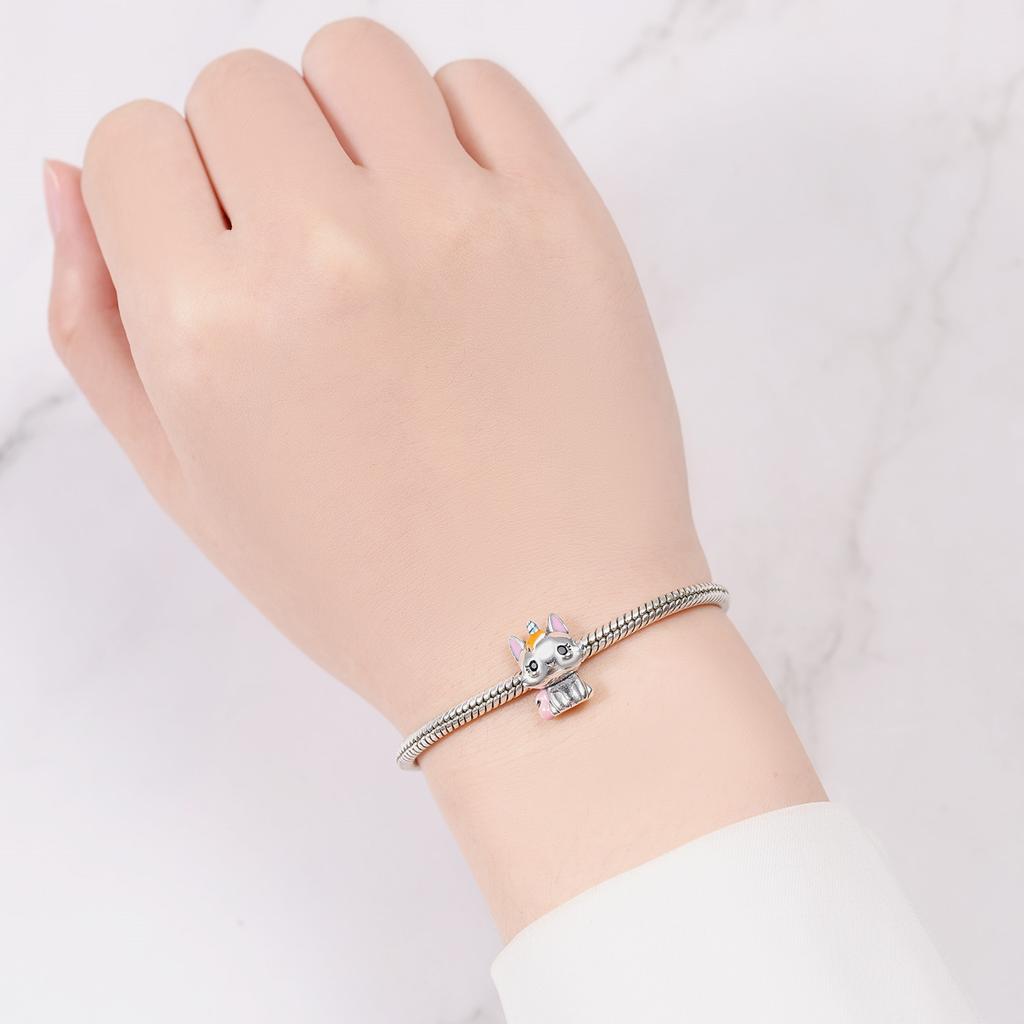 Copper Cute Colored Unicorn Beads Fit Bracelets Decoration Diy Birthday Party Gift Jewelry Bracelet Accessory