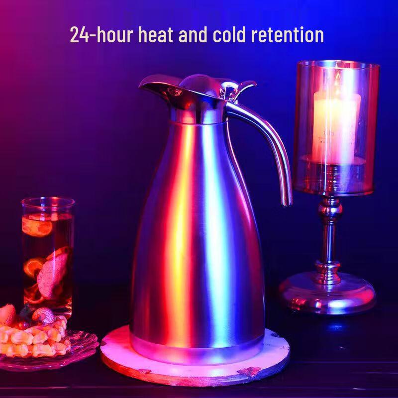 Ganglaimei European Style 304 Stainless Steel 2L Thermal Carafe