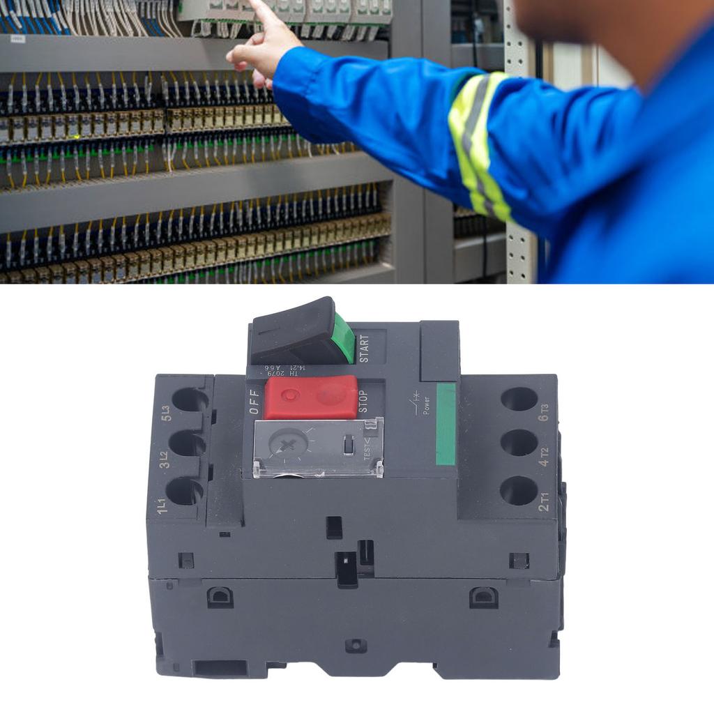 Motor Circuit Breaker DIN Rail Mount   Manual Motor Starter Button AC690V